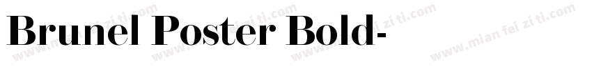 Brunel Poster Bold字体转换